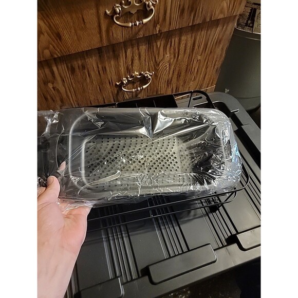 Stainless Steel Kitchen Dish Drying Rack w/ Utensil Holder & Drain Board Durable - Picture 5 of 5